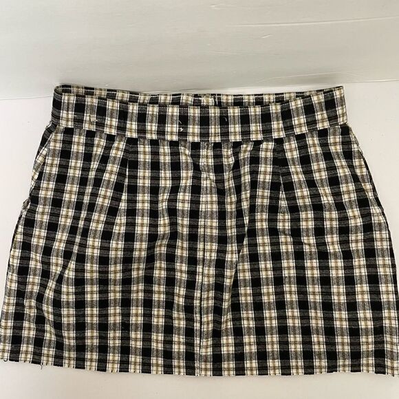 New! Hollister| XSmall Has Stretch Cotton Plaid Mini Skirt - Picture 12 of 12